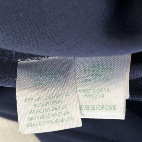 Lilly Pulitzer Lyra One Shoulder Jumpsuit Size 6 Navy Blue Flounce Ruffle - Picture 8 of 8